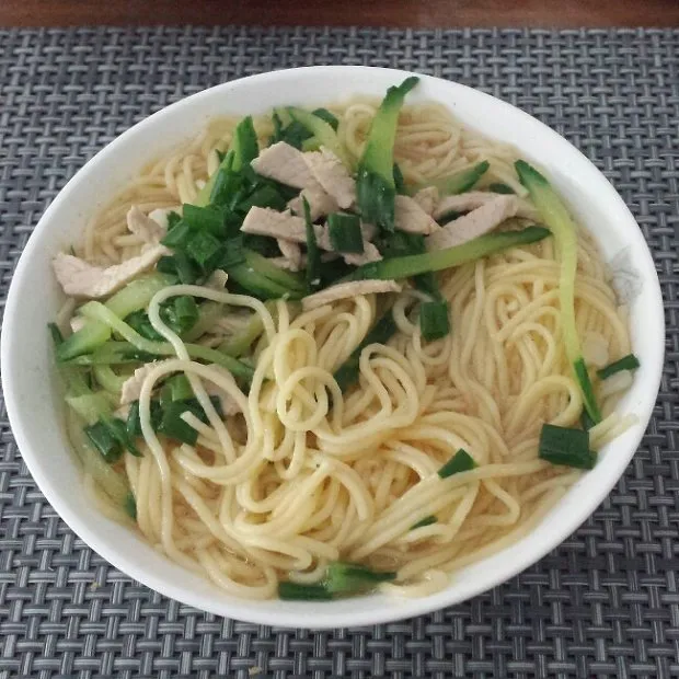 青菜肉丝饸饹面步骤一